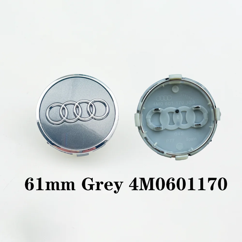 4개 세트 아우디 자동차 휠 센터 캡 60mm 61mm 69mm 68mm 스타일링 허브 커버 A3 A4 A5 A6 A7 A8 S4 S6 4B0601170 호환