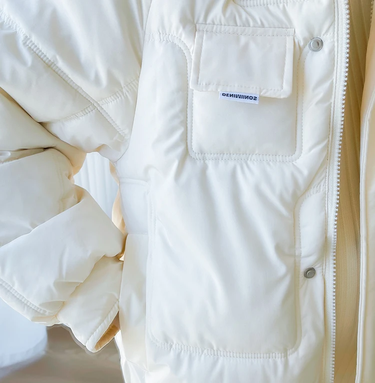 Winter Short Design Pregnant Women's Down Cotton Jacket Korean Style Thickened Maternity Outwear Zipper Fly Pregnancy Coats