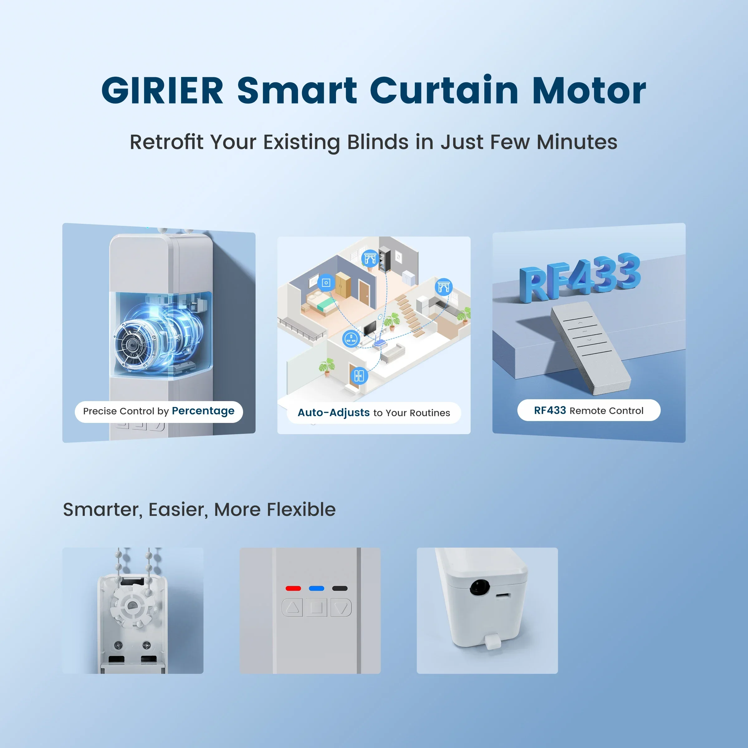 محرك ستائر ذكي واي فاي Tuya