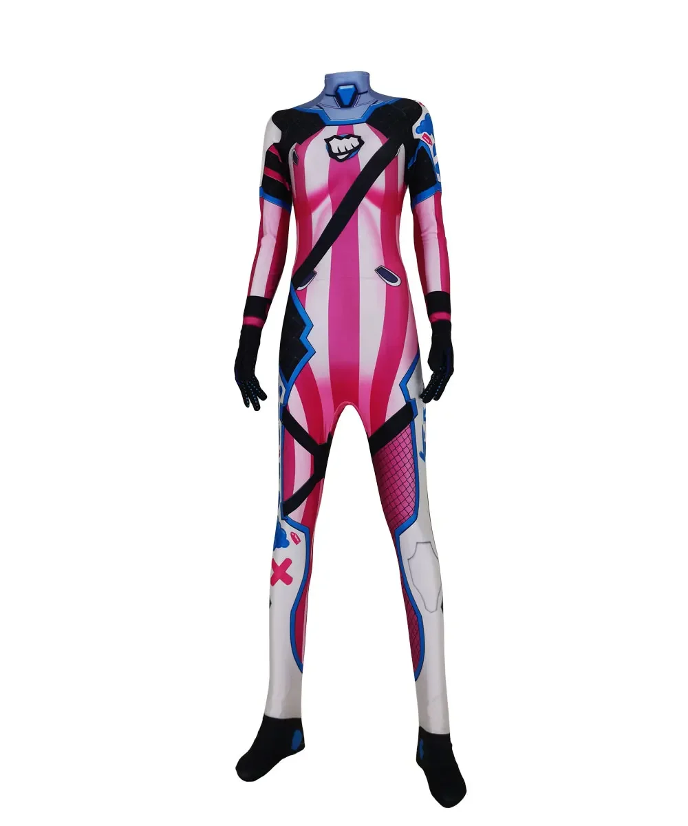 thumbnail image 1 of Traje Jinx D.Va Mashup The Heist Version Disfraz D.Va Monos Festival Body Disfraces de Halloween para hombres adultos/niños, 1 of 5