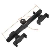 Smartphone Tablet Mount Double Clip Tripod Adjustable Movable Crossbar Clip for Living Stream Video Recording Selfie Holder Part - Image 6