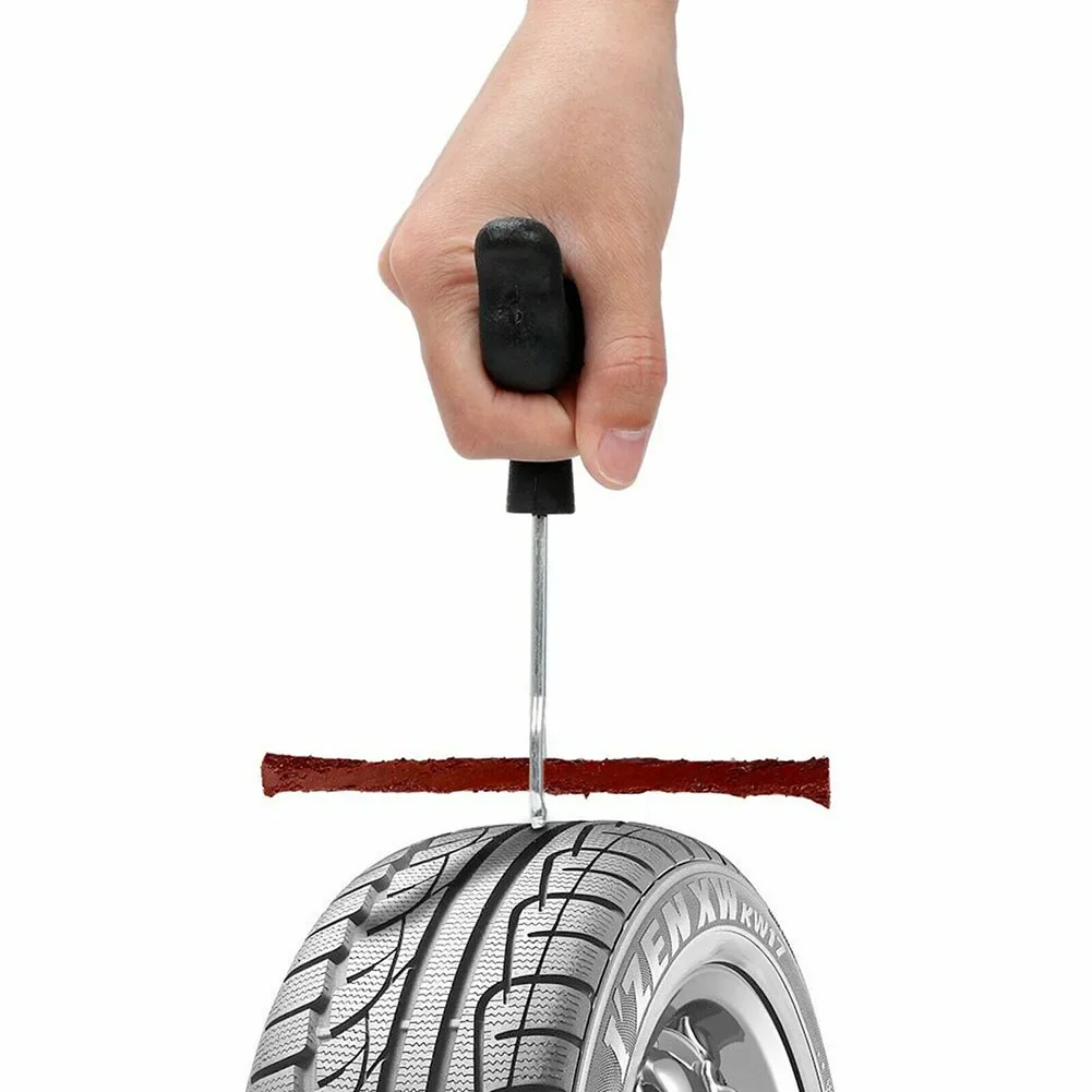 Puncture Repair Kit Car Tire Repair Tools Kit With Rubber Strips Tubeless Flat Tire Tool for Cars Truck Motorcycle