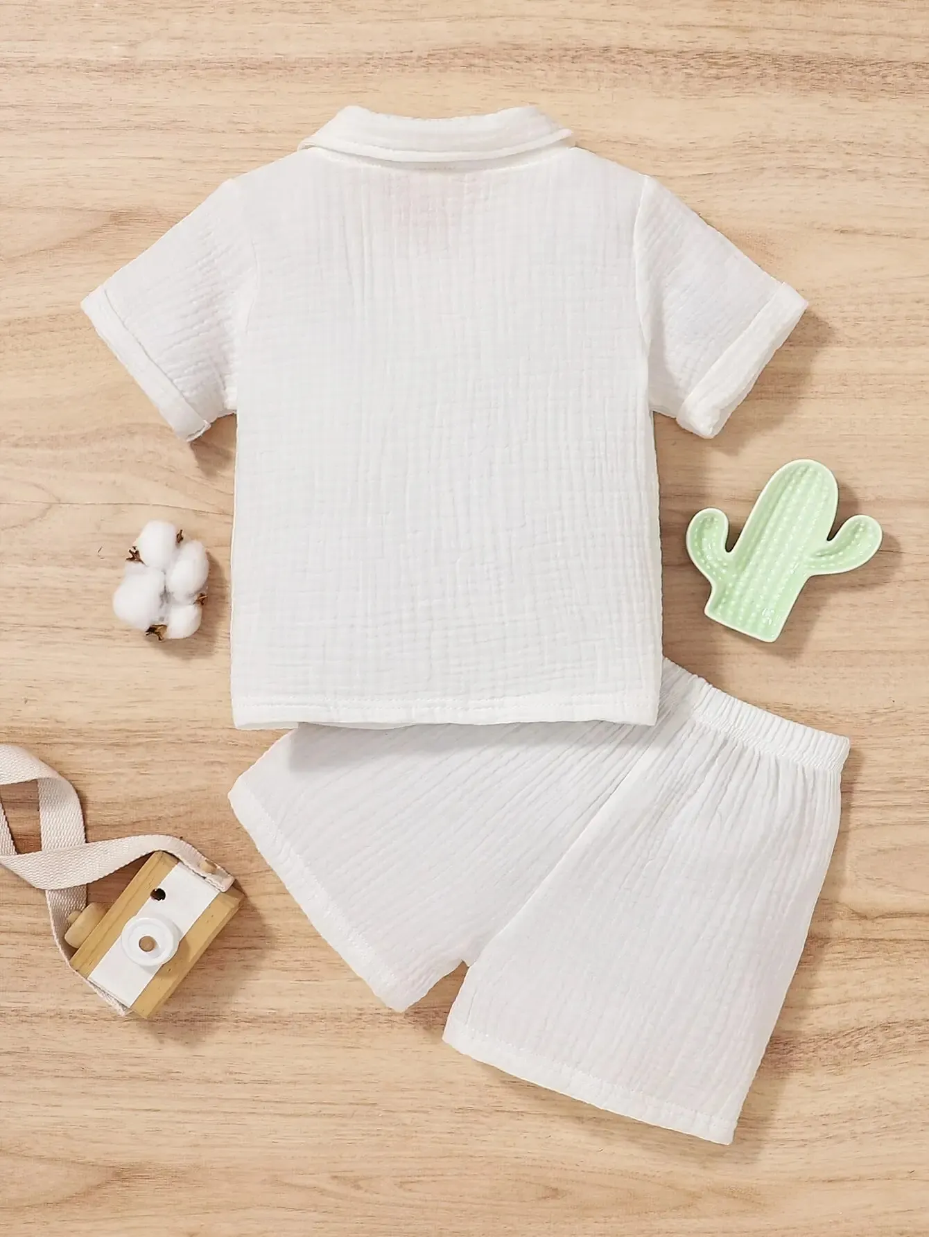 Baby Summer Cotton Shirt & Shorts Set 2