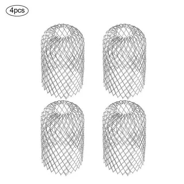 4Db -Os Ereszcsatorna -Őr 3 Hüvelyk Bővítse Az Alumínium Szűrő Szűrőt. Megállítja Elzáródási Leveleket A Kerti Törmelék Levélszűrő