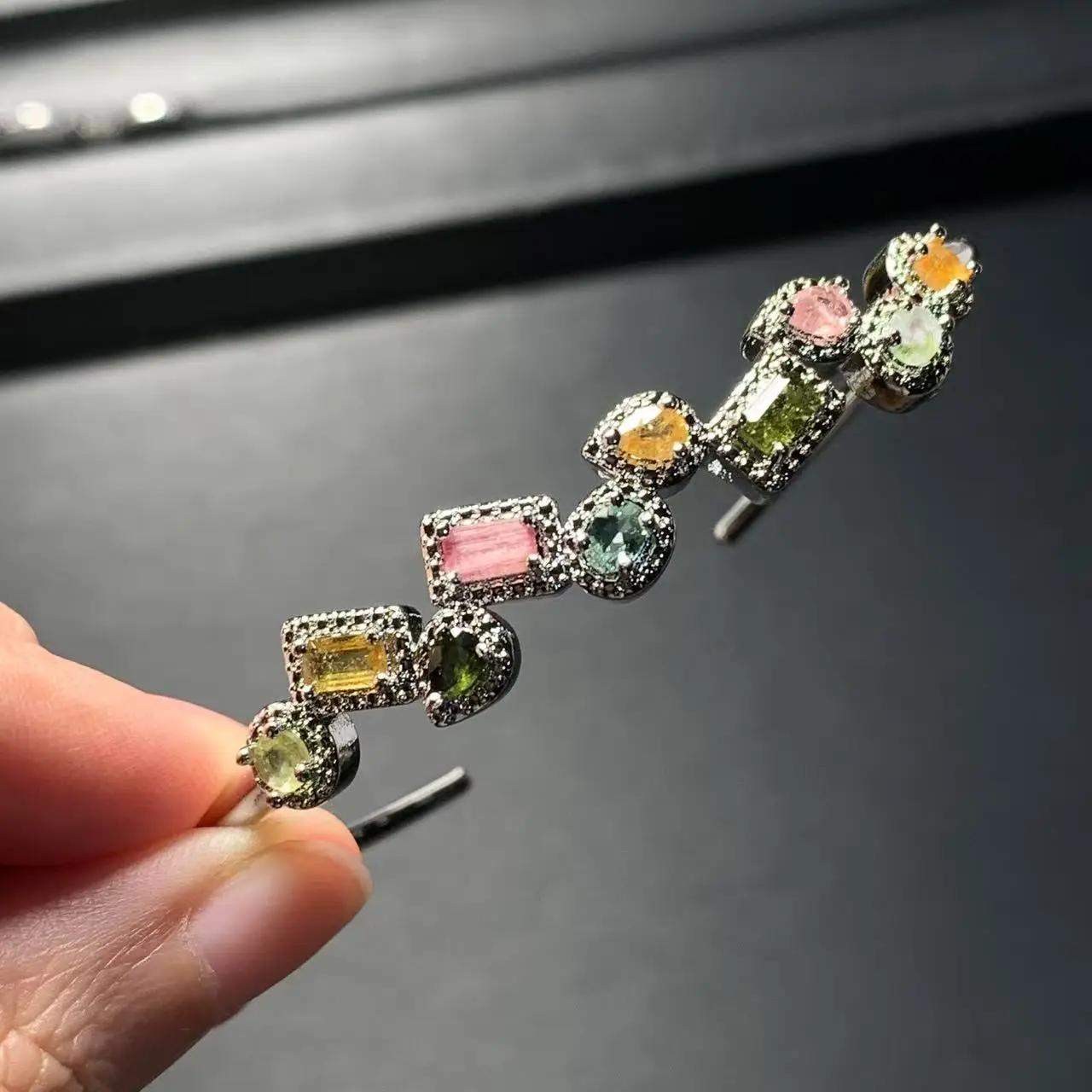 Natural Tourmaline Bracelet Woman Man Wealthy Jewelry  Luxury Elegant Romantic Simple Fine Jewelry