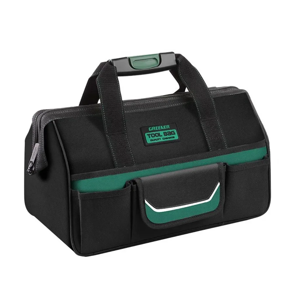 

Greener 1680D Heavy Duty Tool Bag with Strap for Electrician Tool Organizer Tool Storage Multi-pocketed Carpenter Bag Tools Tote