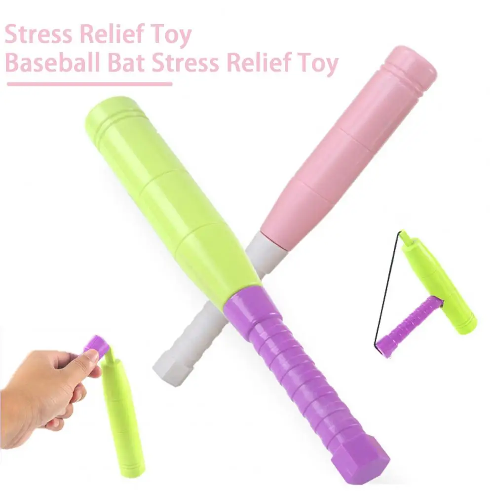 

Plastic Toy Multi-functional 3d Gravity Baseball Bat Stress Relief Toy with Double Segments for Decompression Antistress Color