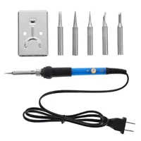 1Set Temperature Controlled Soldering Iron Set 60W Stable Heat Multiple Tips Soldering Apparatus for Electronics Hobbyists - Image 3