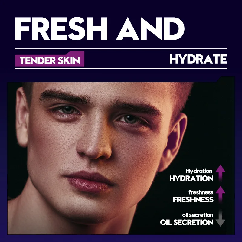 SADOER Cool and Cool Men's Moisturizing Lotion, Watery Milk, Refreshing and Moisturizing Lotion, Hydrating Toner