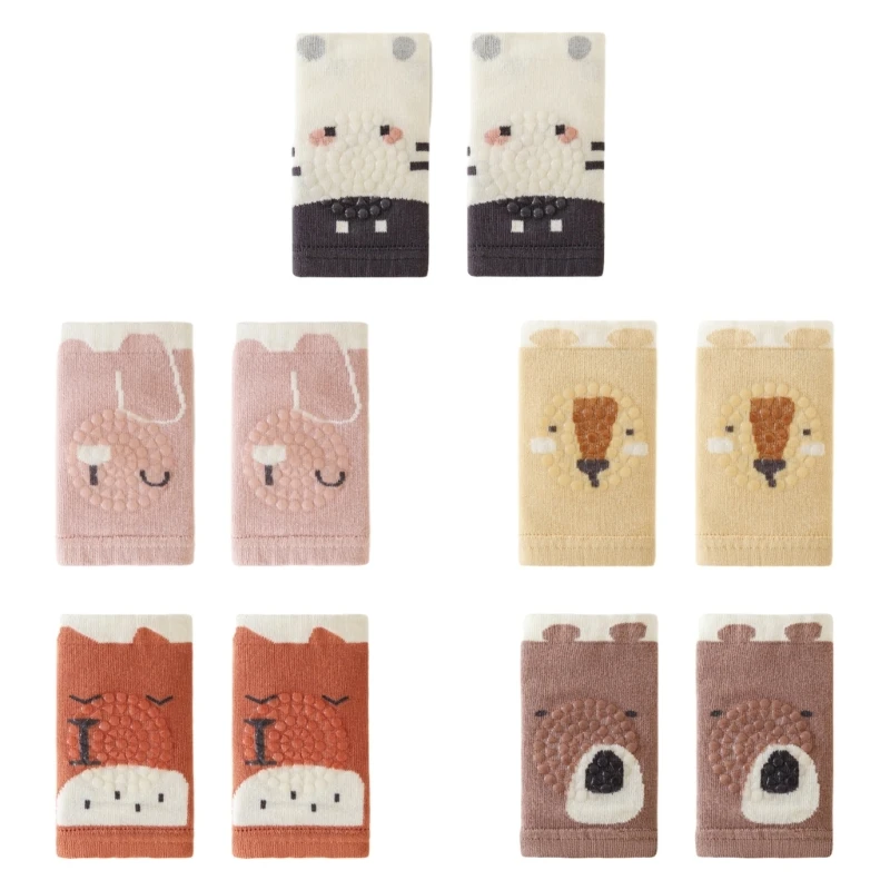 

Дышащие сетчатые детские наколенники с нескользящими точками Наколенники для новорожденных D7WF