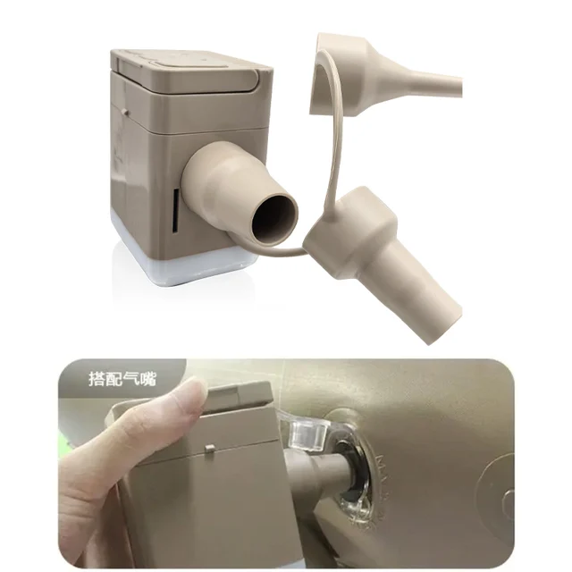 ปั๊มลมไฟฟ้าพร้อมไฟเครื่องอัดอากาศไร้สายพองปั๊มลมยุบสําหรับอุปกรณ์ตั้งแคมป์เดินป่า 1