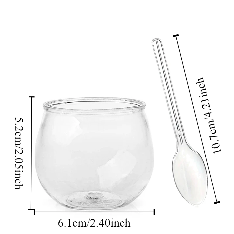 Plastic Cups Dessert Cups Plastic Dessert Cups 20Set Transparent Dessert Cups Bring Spoon Mousse Dessert Cups Party Birthday Wedding Candy Snacks Jelly Christmas New Year