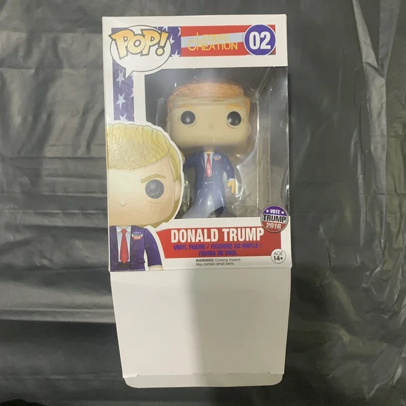 thumbnail image 1 of Figura de vinilo Funko Pop del expresidente DONALD TRUMP, famoso presidente de Estados Unidos, campaña 2016 n.° 2, colección de juguetes, 1 of 5