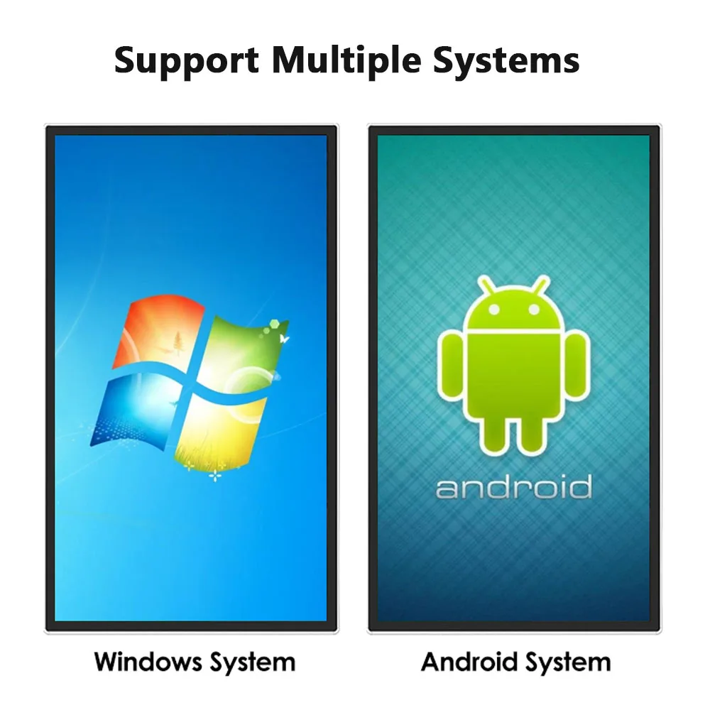 32/43/50/55 Inch Indoor/Outdoor LED Wall Advertising Machine Android/Windows System LCD Panel Screen Display for Video/TV 4 32/43/50/55 Inch Indoor/Outdoor LED Wall Advertising Machine Android/Windows System LCD Panel Screen Display for Video/TV 4