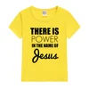 There Is Power In The Name of Jesus Kids Girls Boys Short Sleeve T-shirt Shirt Children Summer Clothing Tops Clothes Casual Tees 6