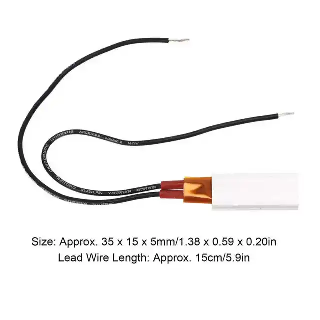 5Db 220 V Ptc Fűtőelem Gyors Fűtés Hőálló Kerámia Termosztát - Image 4