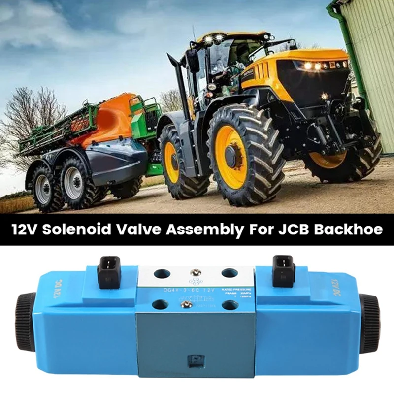

12V Excavators Solenoid Valve Assembly 25104700 25103000 25-104700 25-103000 For JCB 3CX 4CX 3C 3D 1400B 1550B 1600B Parts
