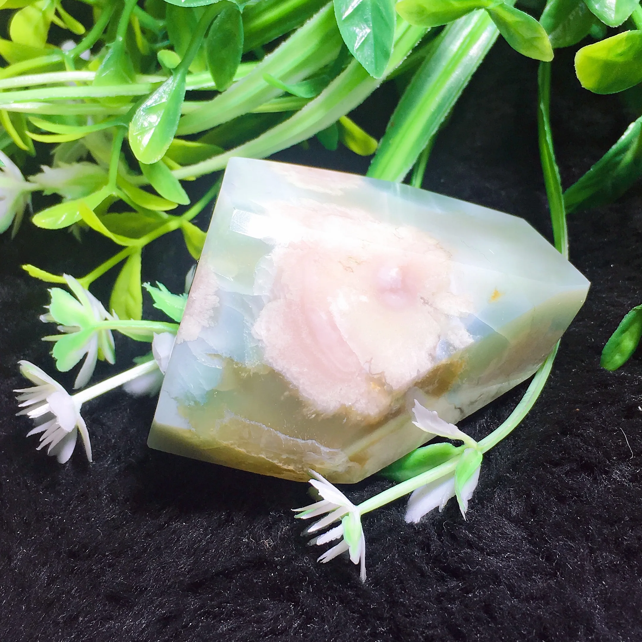 Green Flower Agate Freedom 2411