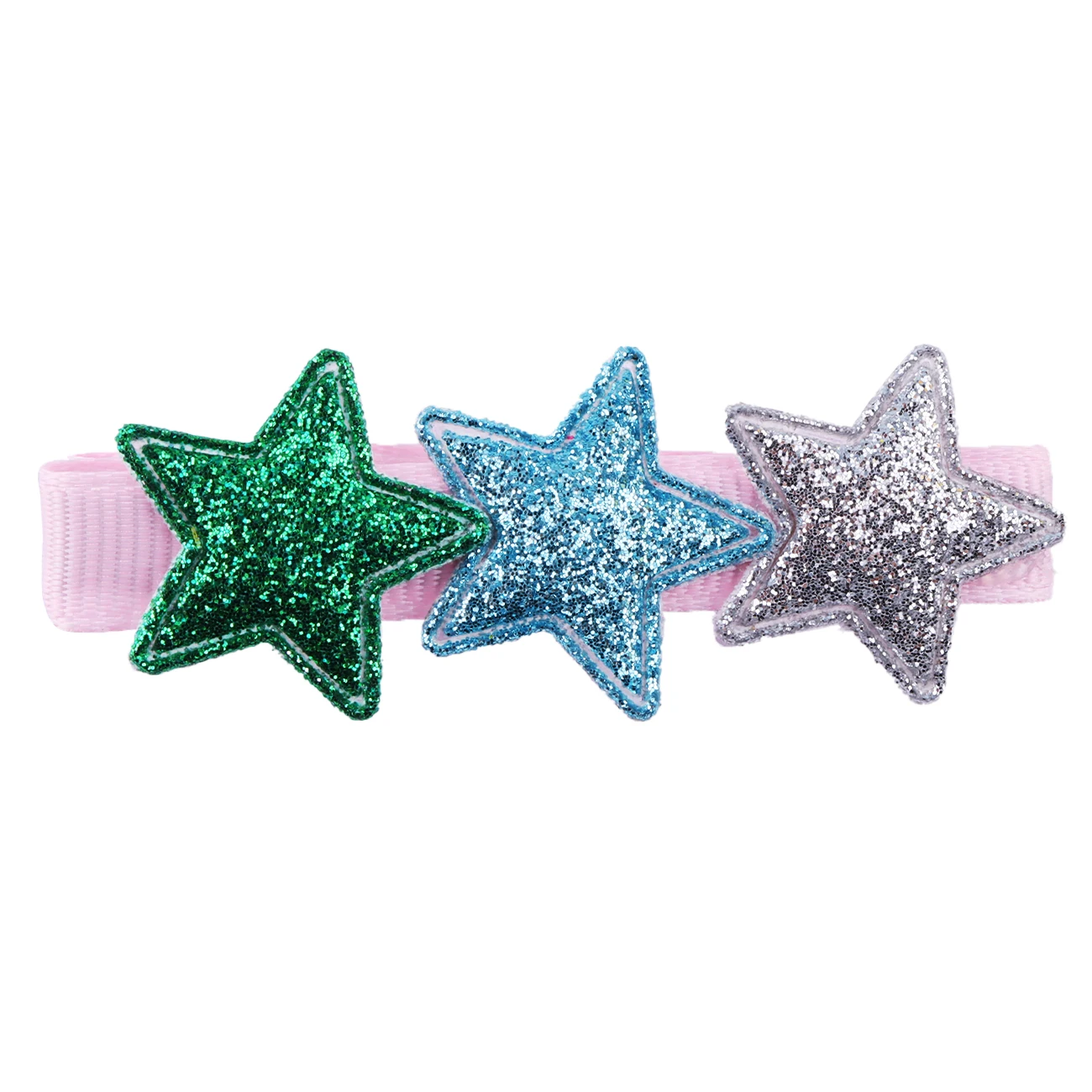Glitzer Stern Haars pangen für Mädchen funkelnde Regenbogen Clips Kinder Haarnadeln sternförmige Haars pangen Kopf bedeckung Haarschmuck – Detail 17