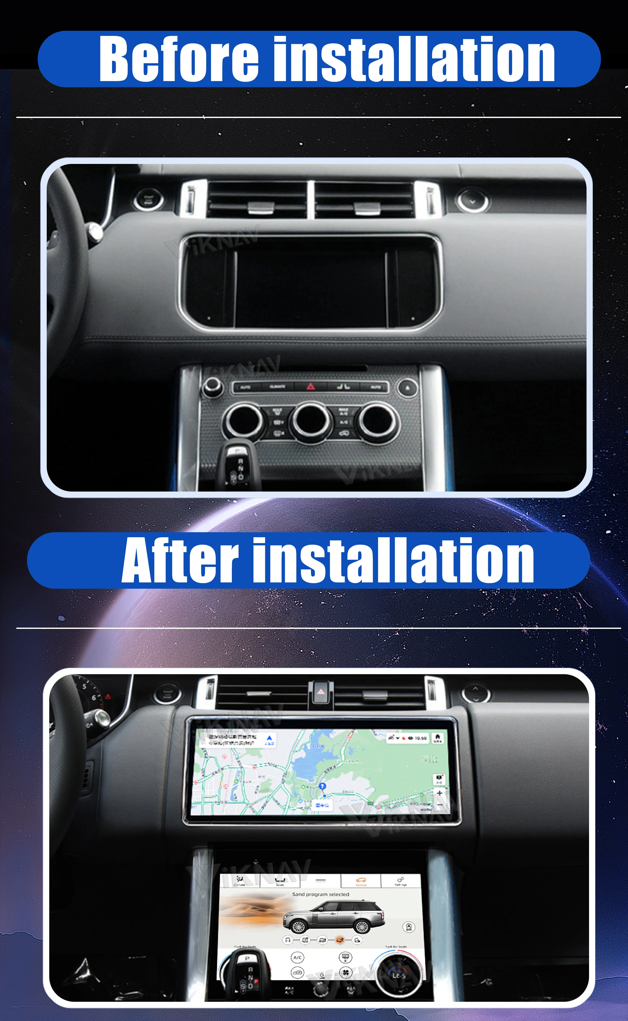 Android AC panel For Land Rover Range Rover Sport L494 2013-2017 Climate Control AC Control Board