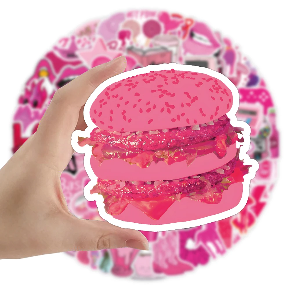 

10/30/50/100pcs Cartoon INS Style Pink Aesthetic Stickers Decals Kids Toys DIY Suitcase Laptop Notebook Phone Decoration Sticker