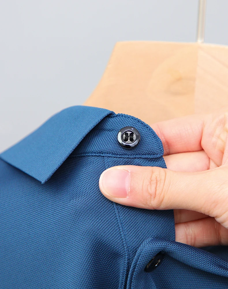 Luxury high-end ice silk breathable short-sleeved POLO shirt Men's 2023 summer fashion contrast stripe lapel T-shirt casual men 22 Sb459b8b3c3d64aa4b13dc3753a33b8b1Z