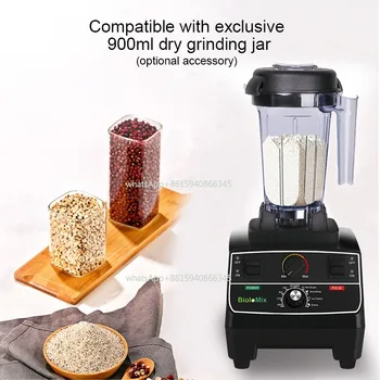 2200W Professional Smart Blender – 2L BPA-Free Jar, Pre-Programmed Timer, Food Processor & Ice Crusher for Smoothies and Juices