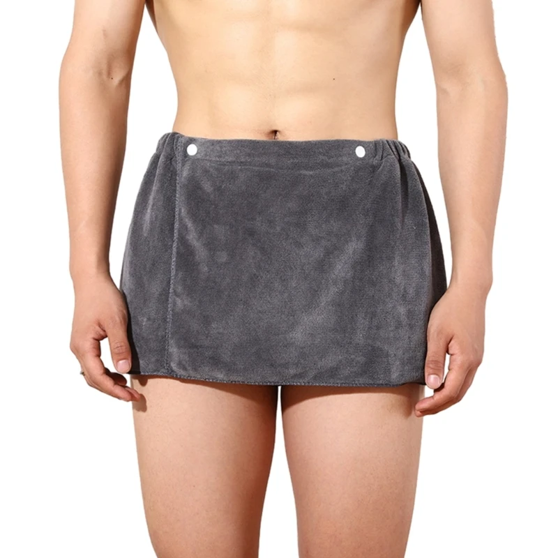 

Men Body Wrap Towel Coral Fleece Wearable Bath Towel Short Pants Bath Wrap Gym dropshipping