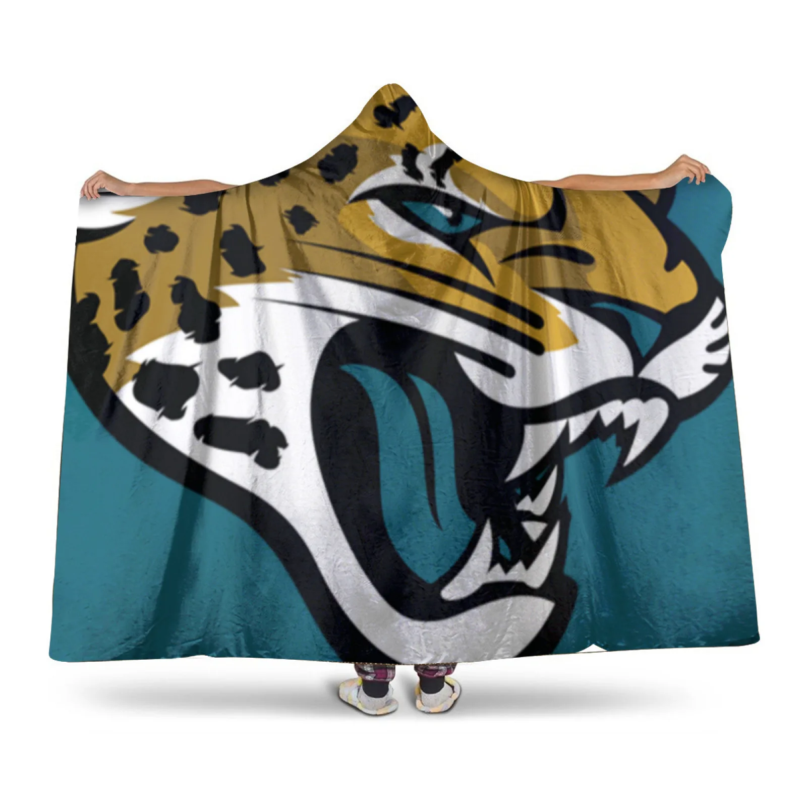 

Jacksonville Jaguars-themed Sherpa Hat blanket, Personalized Fleece BlanketFather's Day, Mother's Day, Couple's Christmas Gift