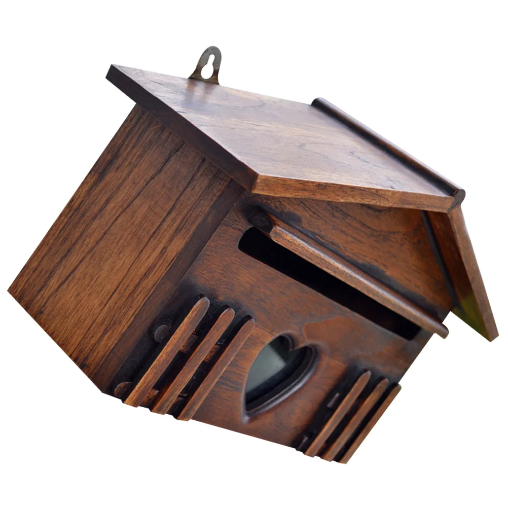 Wall Mounted Mailbox 1PC Wooden Mailbox Post Box Rainproof Suggestion Box Creative Letter for Home Company