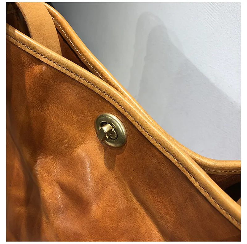 Pndme Mode Luxus Natur Echt leder Damen Eimer Umhängetasche Designer Original Damen High-End echte Rindsleder Handtasche – Detail 16