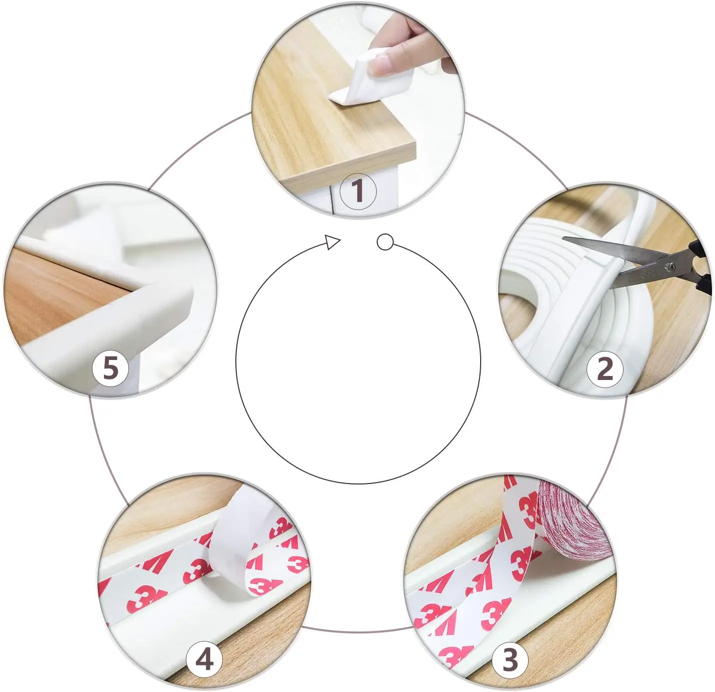 2M Baby Safety Corner Protector Children Protection Furniture Corners Angle Protection Child Safety Table Corner Protector Tape