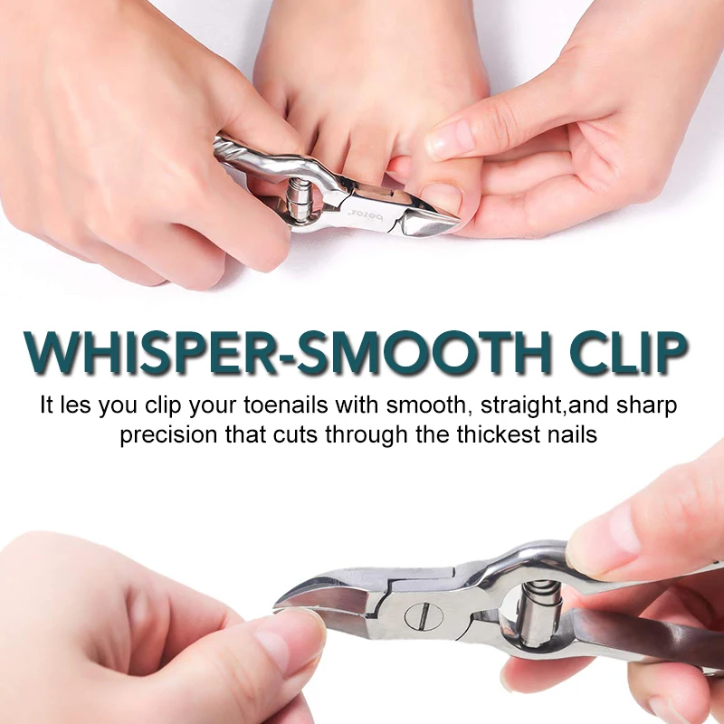 Heavy Duty Toenail Clippers for Ingrown and Thick Nails - Super Sharp  Blades with Soft Ergonomic Grip Handles for Faster Nail Clipping - Also  Great