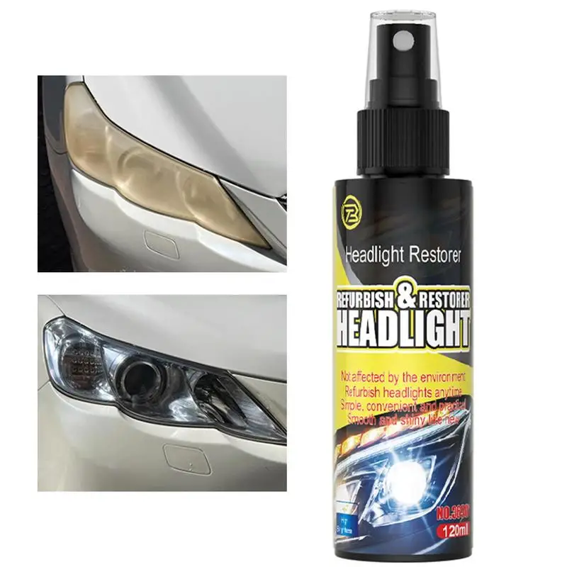 

Automotive Headlight Restoration Fluid Headlight Restorer Scratch Restoring Fluid Car Detailing Headlight Lens Restorer Spray