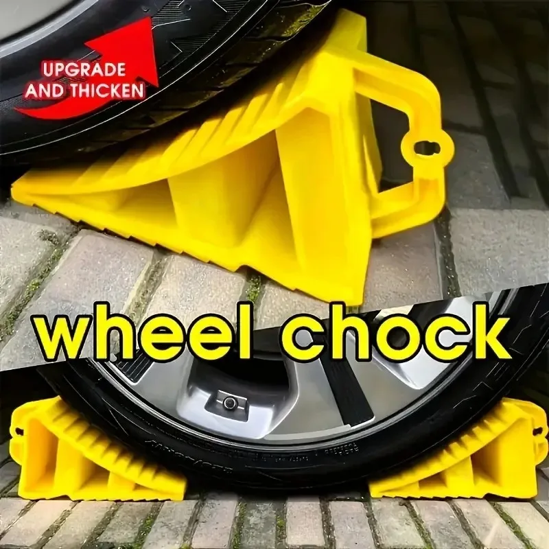Lightweight Portable Rubber Wheel Chock Special Plastic Retainer for Car Tires