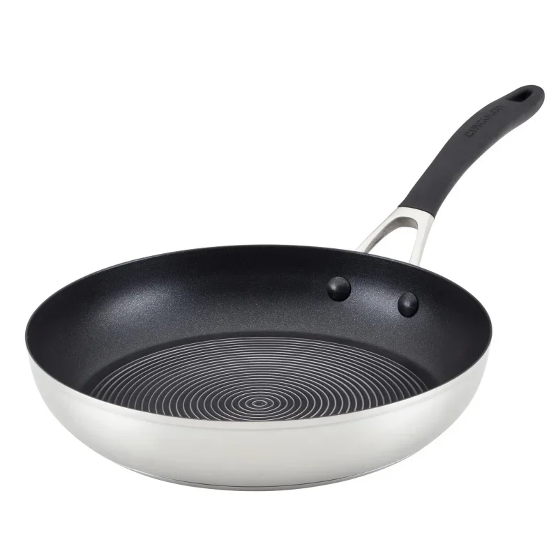 

Circulon SteelShield 10.25 inch Stainless Steel Skillet, Silver
