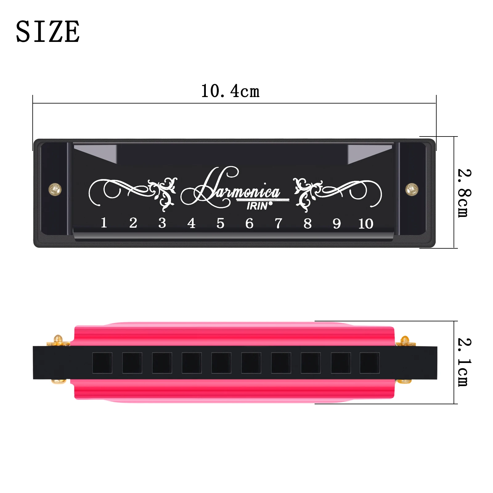 Harmonica 10 Hole 20 Tone C Key Suitable for Beginners