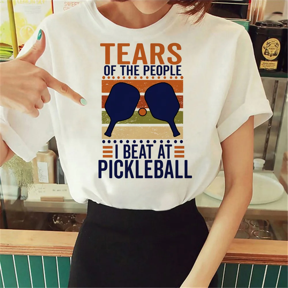 

Padel t-shirts women funny harajuku tshirt girl graphic comic 2000s clothing