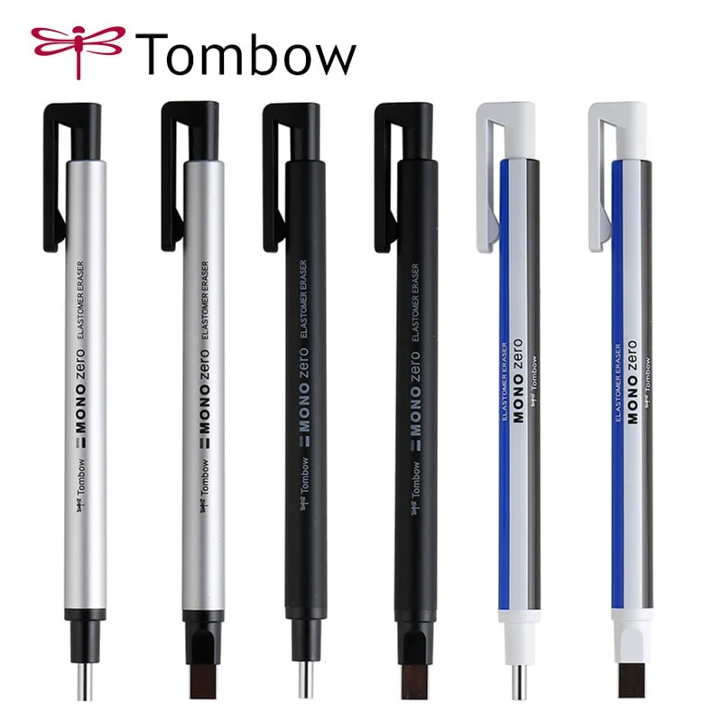 

Tombow MONO Zero Pencil Eraser Mechanical Rubber Refillable Pen Press Type ластик Japanese Stationery for Art Student Supplies