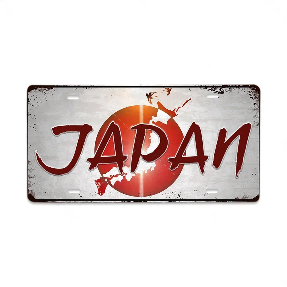 Retro Teneke Levha Plaka Çeşitli Bölgeler Metal Tabelalar Posterler Dekor İtalya Brezilya Japonya Polonya Kore İrlanda Bar Garaj Pla