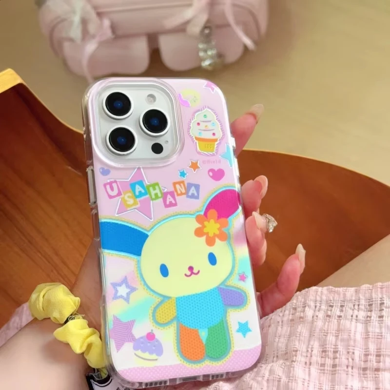 Rainbow Bunny Texture Cover Phone Case - Vibrant & Durable Protection