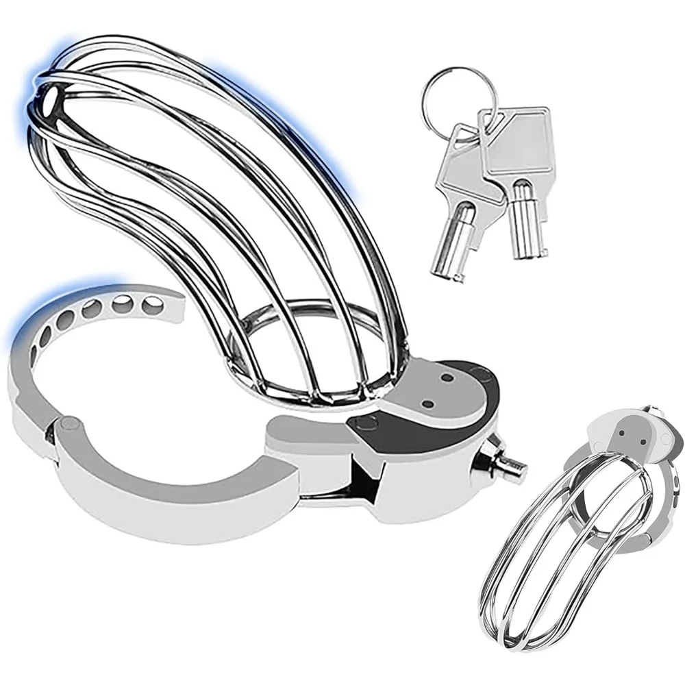Push Lock Adjustable Chastity Device Cock Cage for Men 6 Size Penis Ring Chastity Lock Sex Slave BDSM Mini Sex Toys for Couple penis chastity cage chastity lock sex toy chastity cage accessory penis cock ring male female sex toy