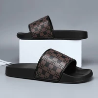 Men's Genuine Leather Sandals Comfortable Man Sandal House Slippers Man Summer Shoes Sale Genuine Mens Slipper Flip Flop Slides