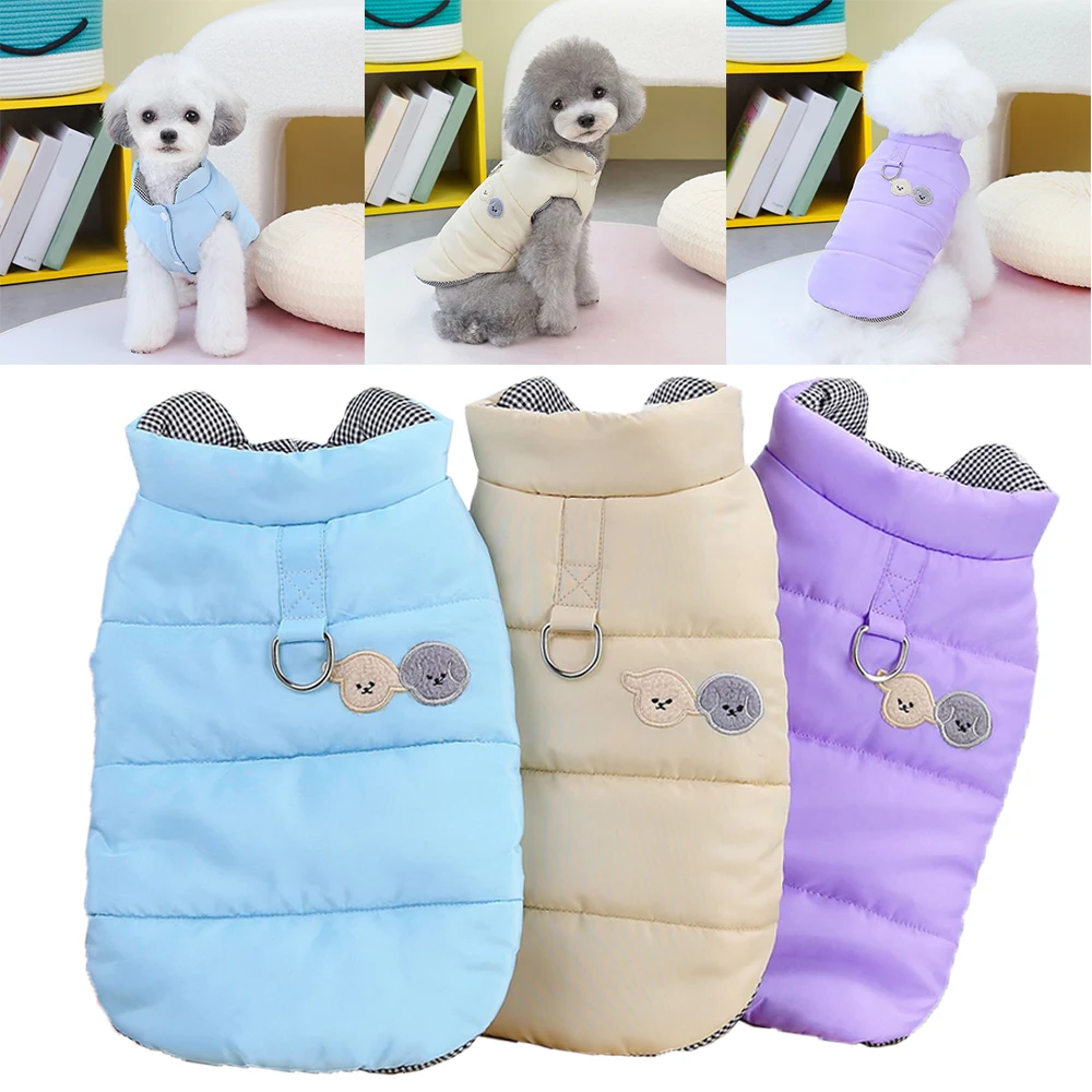 

Winter Warm Dog Coat Jacket Windproof Dog Clothes For Small Dogs Clothing Chihuahua Casual Clothes Warm Vest Pet Supplies