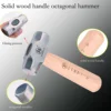 Mini Hammer FO-6028B Solid Wood Short Handle Octagonal Hammer 1LB High Carbon Steel Small Hammer Manual Hardware Tool 2