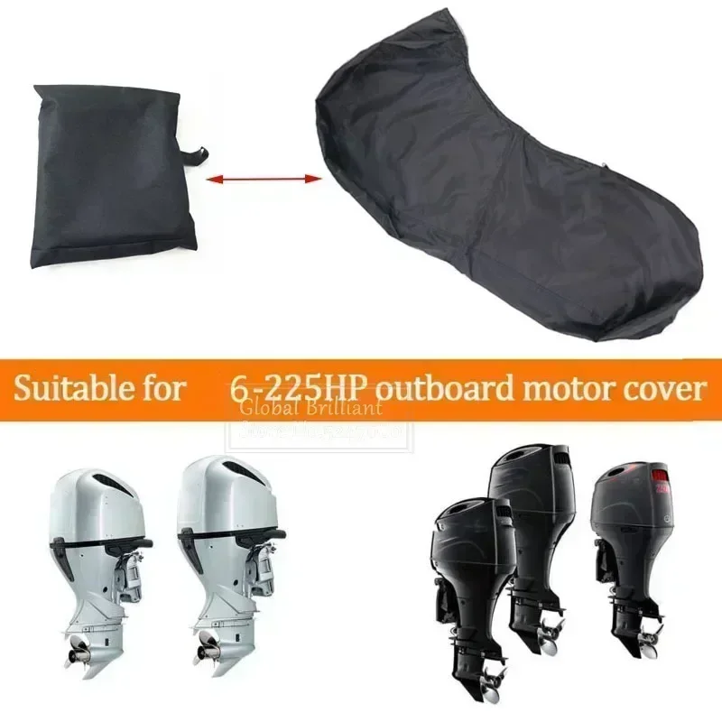 420D 6-225HP Yacht Full Outboard Motor Engine Boat Cover Anti UV Dustproof Cover Marine Engine Protection Waterproof boat cover,outboard motor cover