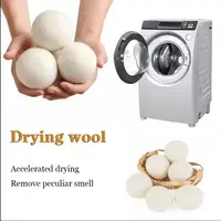 Wool Dryer Balls Reusable Natural Fabric Softener Laundry Washing Machine Accessories Home Washing 4/5/6cm Fleece Dryer Balls 1