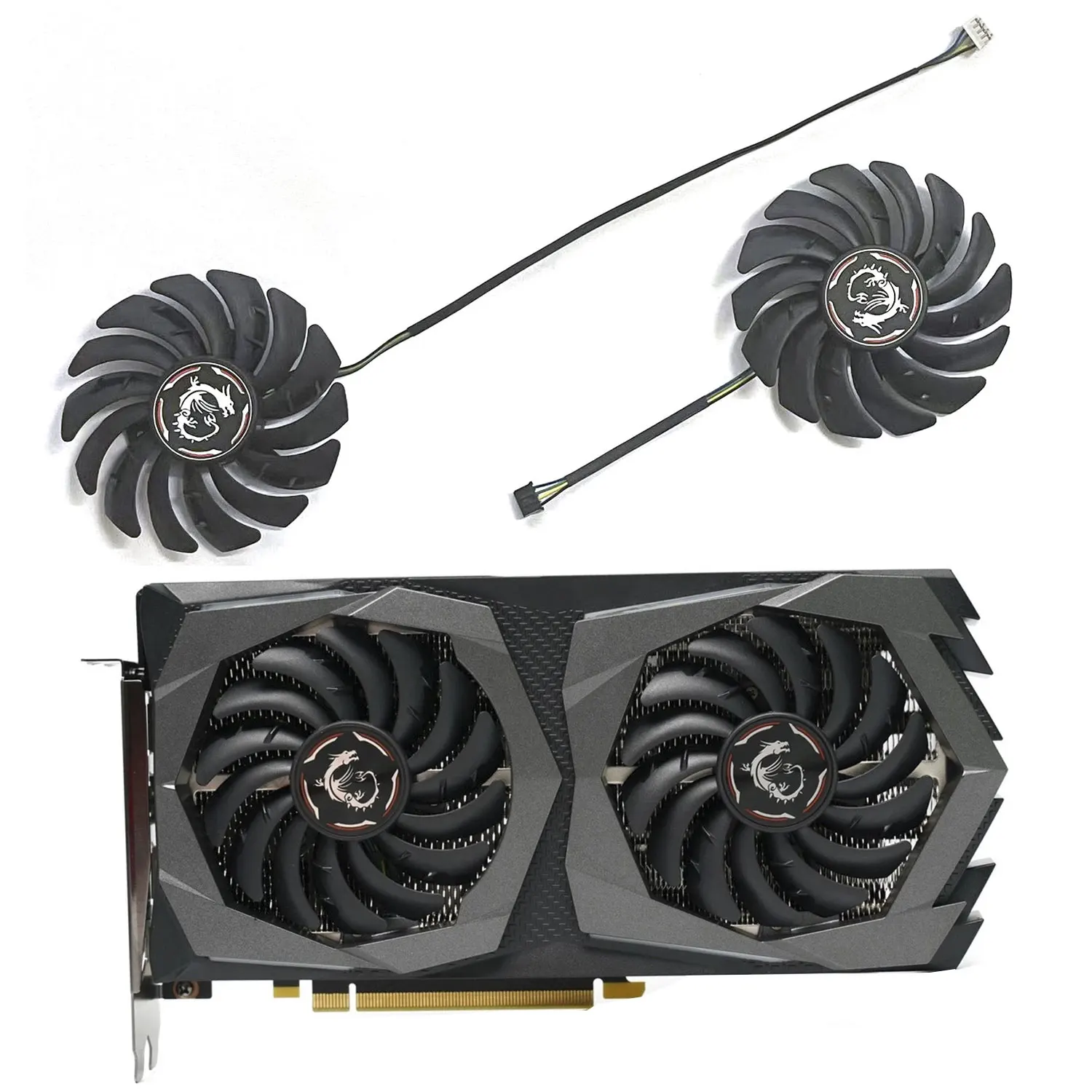 

New GPU Fan PLD09210S12HH 4PIN 87MM for MSI GeForce RTX 2060 SUPER GAMING X Graphics Card Cooling Fan
