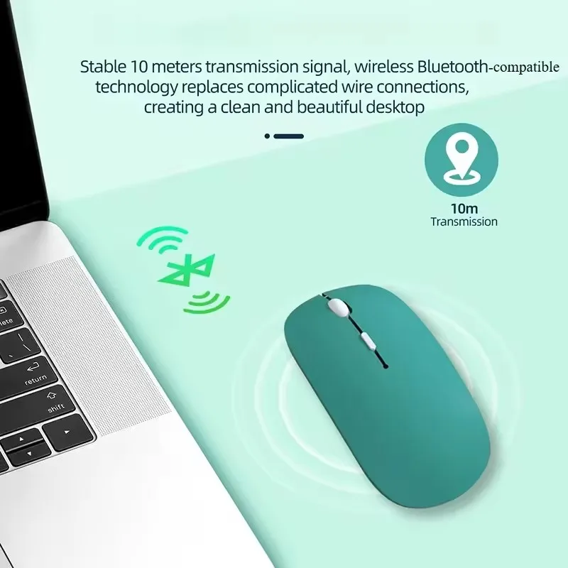 Wireless Bluetooth Mouse for IPad Air 11 13 M3 IPad 11th 10th Gen 11 inch A16 Pro 12.9 M4 Rechargeable Mini Silent Mouse