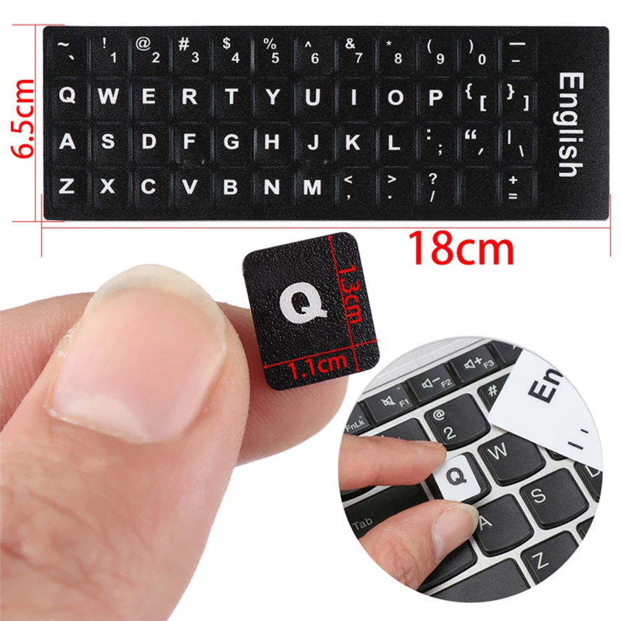 Multilingual Non-Slip Wear-Resistant Keyboard Stickers
